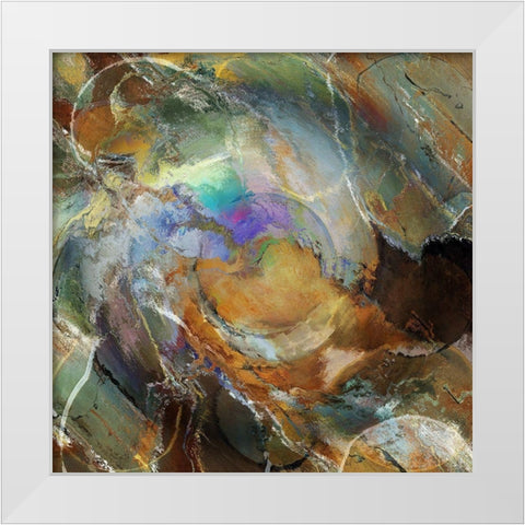 Orbit I White Modern Wood Framed Art Print by Bolokofsky, Ronald
