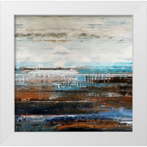 Calming Nature I White Modern Wood Framed Art Print by Bolokofsky, Ronald