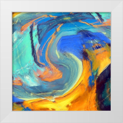 Voluted I White Modern Wood Framed Art Print by Bolokofsky, Ronald
