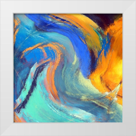 Voluted II White Modern Wood Framed Art Print by Bolokofsky, Ronald