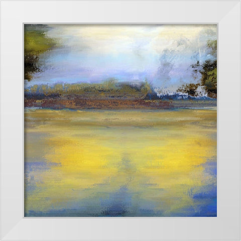 Vista Panorama III White Modern Wood Framed Art Print by Bolokofsky, Ronald