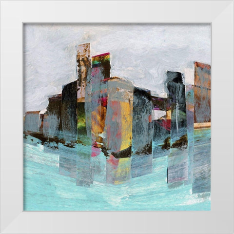 Off Shore II White Modern Wood Framed Art Print by Bolokofsky, Ronald
