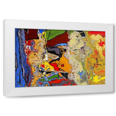 Chaotic Rumblings I White Modern Wood Framed Art Print by Bolokofsky, Ronald