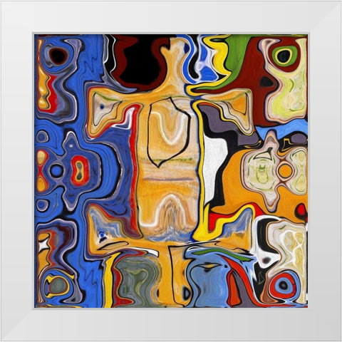 Displacement I White Modern Wood Framed Art Print by Bolokofsky, Ronald