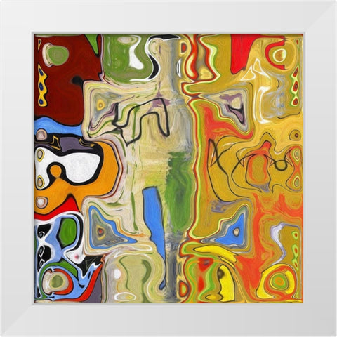 Displacement II White Modern Wood Framed Art Print by Bolokofsky, Ronald