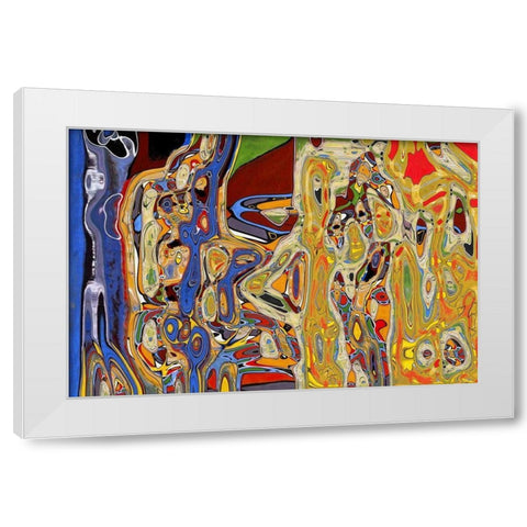 Full Plate IV White Modern Wood Framed Art Print by Bolokofsky, Ronald