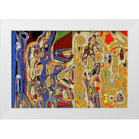 Full Plate IV White Modern Wood Framed Art Print by Bolokofsky, Ronald