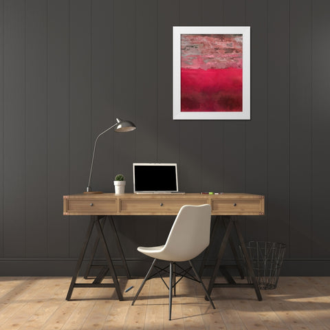 The Plains VII White Modern Wood Framed Art Print by Bolokofsky, Ronald