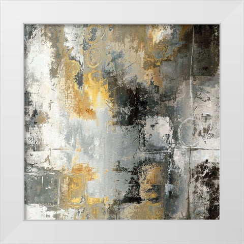 Circle Back White Modern Wood Framed Art Print by Bolokofsky, Ronald
