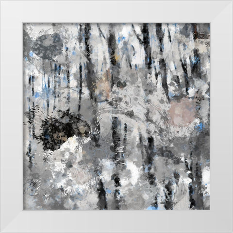 Splish Splash I White Modern Wood Framed Art Print by Bolokofsky, Ronald