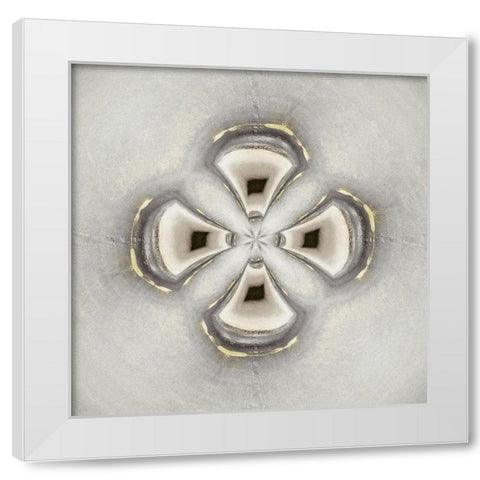 Pattern IV White Modern Wood Framed Art Print by Bolokofsky, Ronald