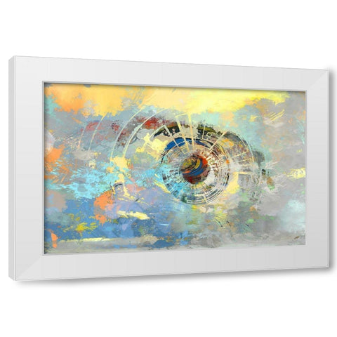 Trying To Stay Focused White Modern Wood Framed Art Print by Bolokofsky, Ronald