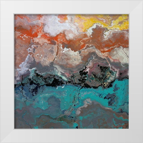 Above the Clouds III White Modern Wood Framed Art Print by Bolokofsky, Ronald