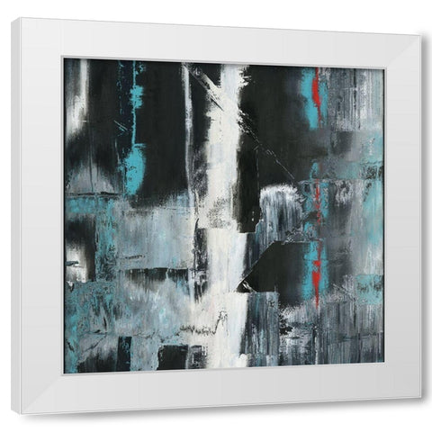 Cubed White Modern Wood Framed Art Print by Bolokofsky, Ronald