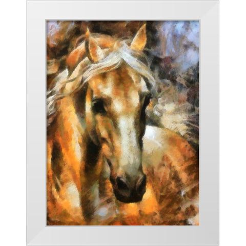 Shadow White Modern Wood Framed Art Print by Bolokofsky, Ronald