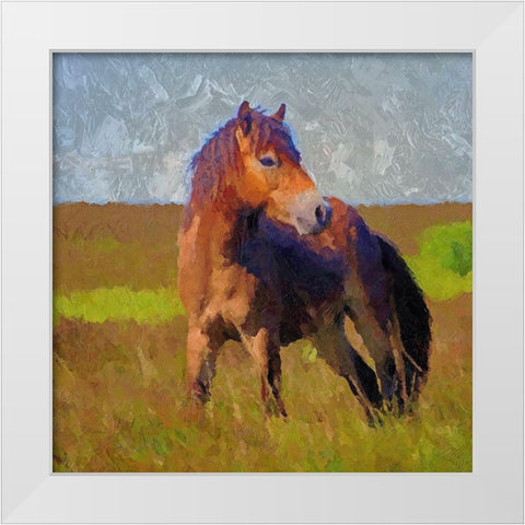 Freedom White Modern Wood Framed Art Print by Bolokofsky, Ronald