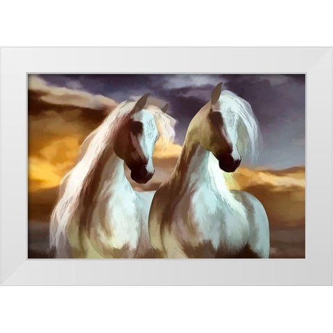 Arabian Brothers IV White Modern Wood Framed Art Print by Bolokofsky, Ronald