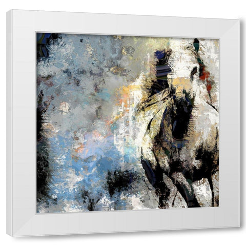 Artful Runner White Modern Wood Framed Art Print by Bolokofsky, Ronald