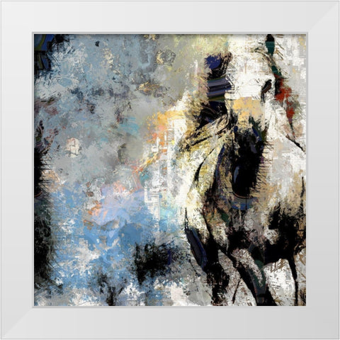 Artful Runner White Modern Wood Framed Art Print by Bolokofsky, Ronald