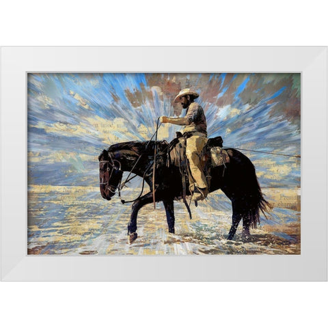 Big Sky White Modern Wood Framed Art Print by Bolokofsky, Ronald