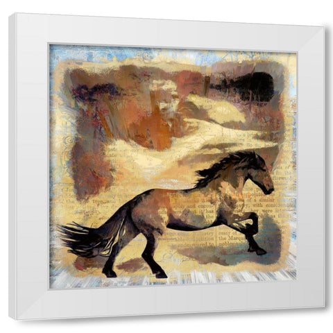 Fury White Modern Wood Framed Art Print by Bolokofsky, Ronald