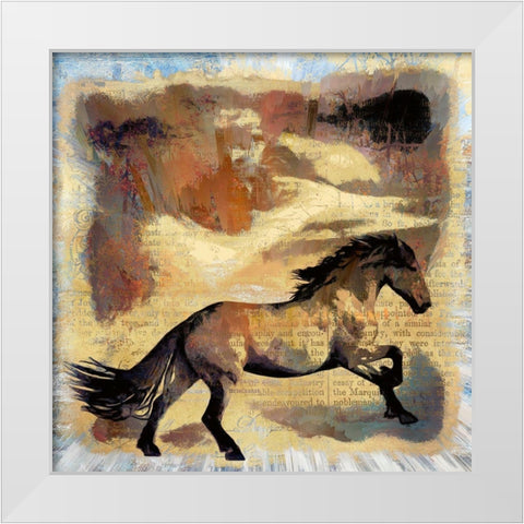 Fury White Modern Wood Framed Art Print by Bolokofsky, Ronald