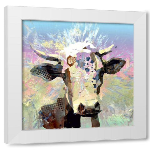 Milk Maid White Modern Wood Framed Art Print by Bolokofsky, Ronald