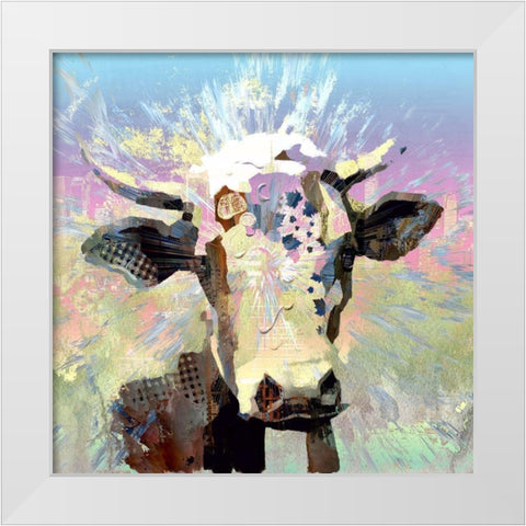 Milk Maid White Modern Wood Framed Art Print by Bolokofsky, Ronald