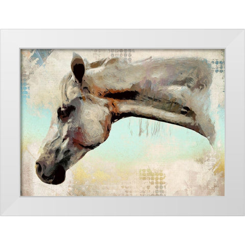 Head Shot White Modern Wood Framed Art Print by Bolokofsky, Ronald