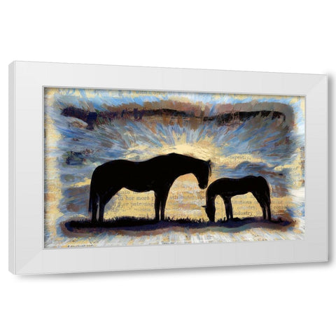 On the Range White Modern Wood Framed Art Print by Bolokofsky, Ronald