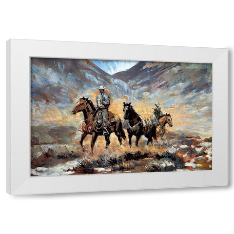 Prospecting White Modern Wood Framed Art Print by Bolokofsky, Ronald