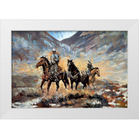 Prospecting White Modern Wood Framed Art Print by Bolokofsky, Ronald