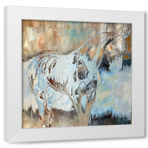Standing Tall White Modern Wood Framed Art Print by Bolokofsky, Ronald