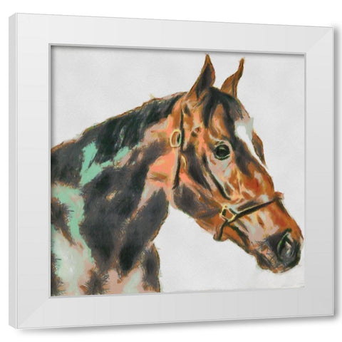Portrait of a Winner White Modern Wood Framed Art Print by Bolokofsky, Ronald