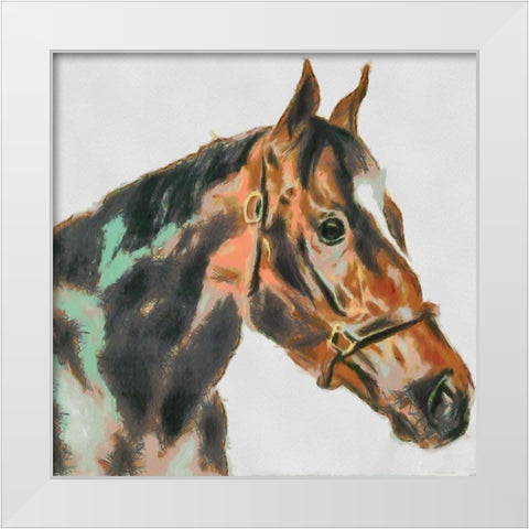 Portrait of a Winner White Modern Wood Framed Art Print by Bolokofsky, Ronald
