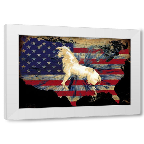 American Bred White Modern Wood Framed Art Print by Bolokofsky, Ronald