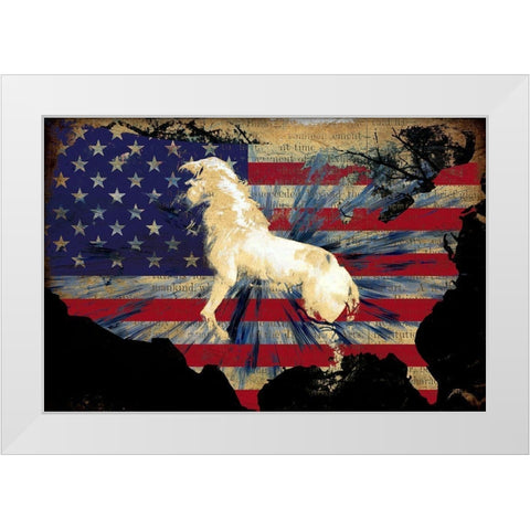 American Bred White Modern Wood Framed Art Print by Bolokofsky, Ronald