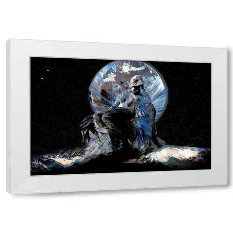Dreaming of a Moon Shadow White Modern Wood Framed Art Print by Bolokofsky, Ronald