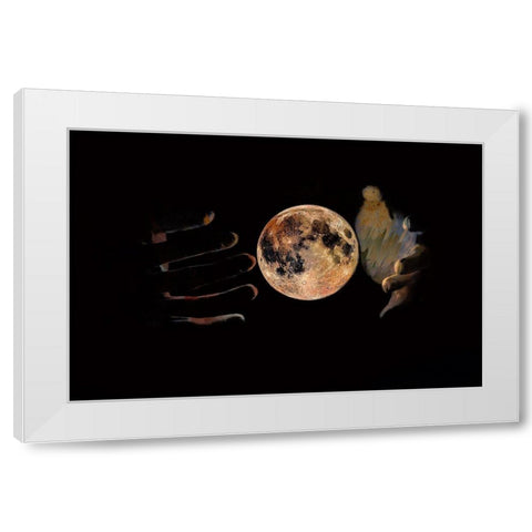 Let There Be Light White Modern Wood Framed Art Print by Bolokofsky, Ronald