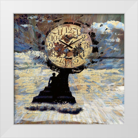 Maritime White Modern Wood Framed Art Print by Bolokofsky, Ronald