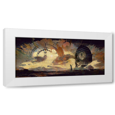 The Hands of Time White Modern Wood Framed Art Print by Bolokofsky, Ronald