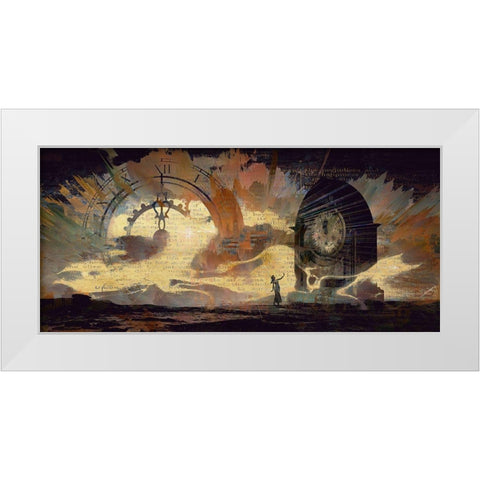 The Hands of Time White Modern Wood Framed Art Print by Bolokofsky, Ronald