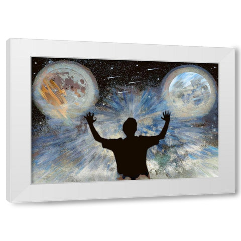 The World Is Mine White Modern Wood Framed Art Print by Bolokofsky, Ronald