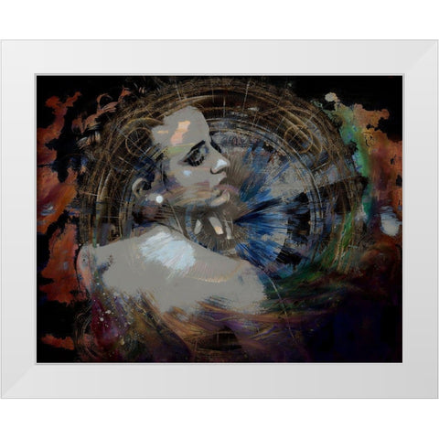 Time Moves On White Modern Wood Framed Art Print by Bolokofsky, Ronald