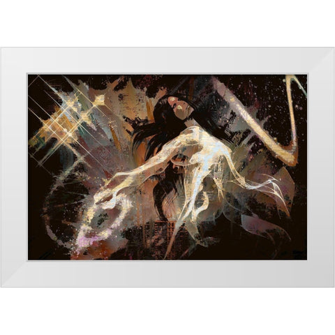 Angel Of the Night White Modern Wood Framed Art Print by Bolokofsky, Ronald