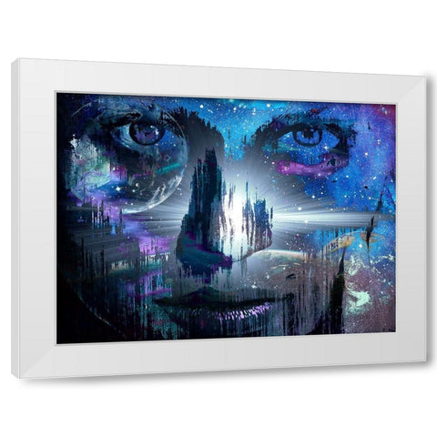Infinite Stare White Modern Wood Framed Art Print by Bolokofsky, Ronald