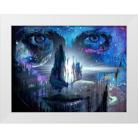 Infinite Stare White Modern Wood Framed Art Print by Bolokofsky, Ronald