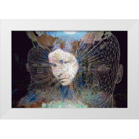 Mind Games II White Modern Wood Framed Art Print by Bolokofsky, Ronald