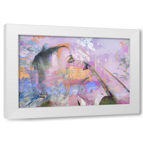 Minds Eye White Modern Wood Framed Art Print by Bolokofsky, Ronald