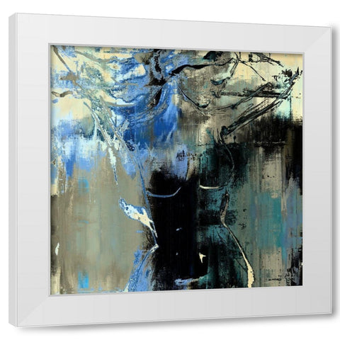 Skinny Dipping III White Modern Wood Framed Art Print by Bolokofsky, Ronald